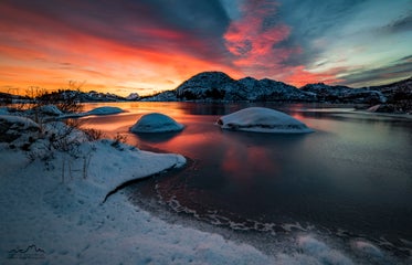 Exploring the Lofoten archipelago during polar night